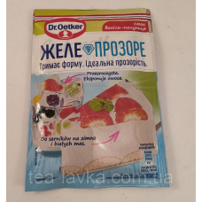 Dr Oetker желе прозоре зі смаком Ваніль-Полуниця Galaretka 72г